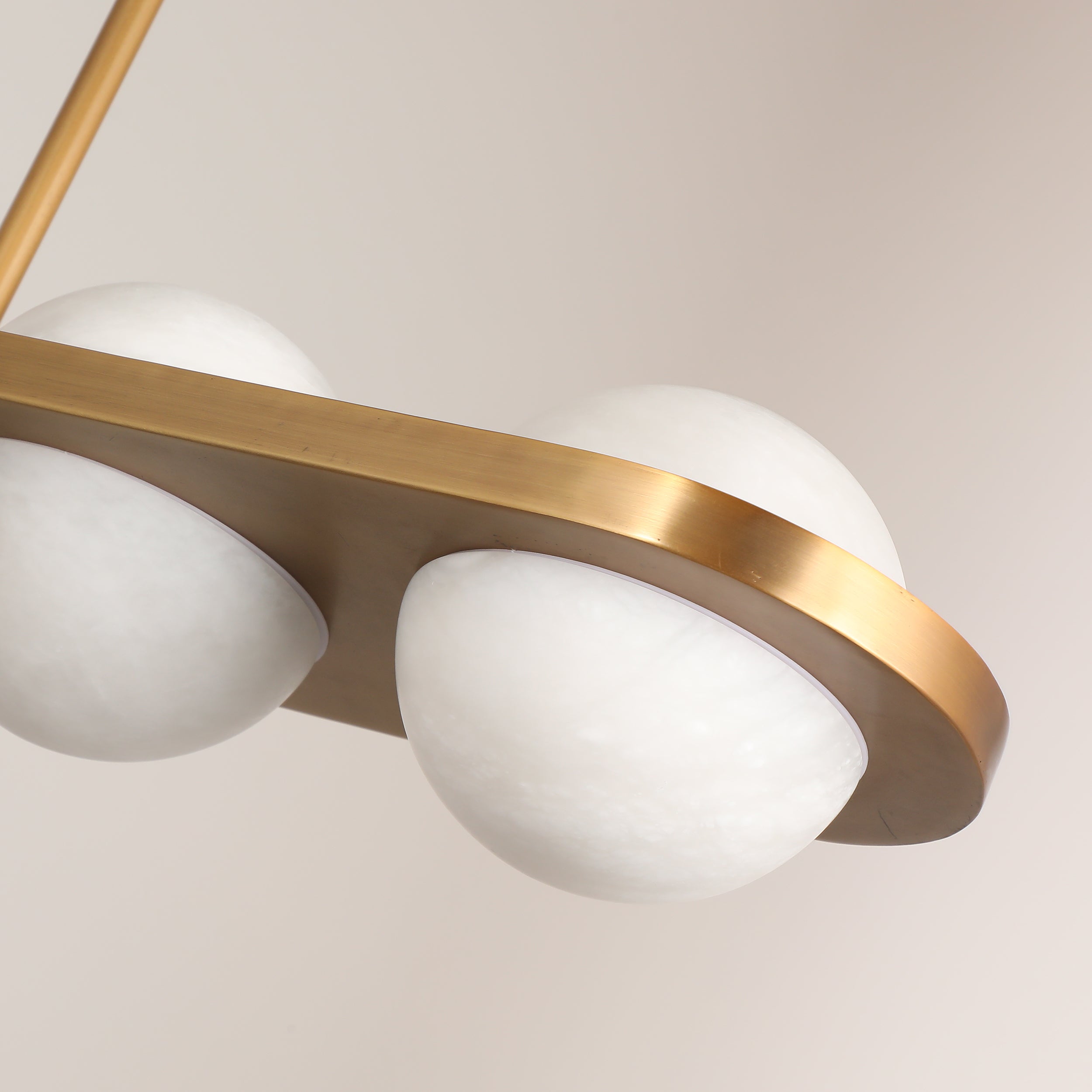 Saturn Alabaster Pendant Light for Dining Table - 6 Globes (BRCH9190-6) - BRILLIANT MAKER