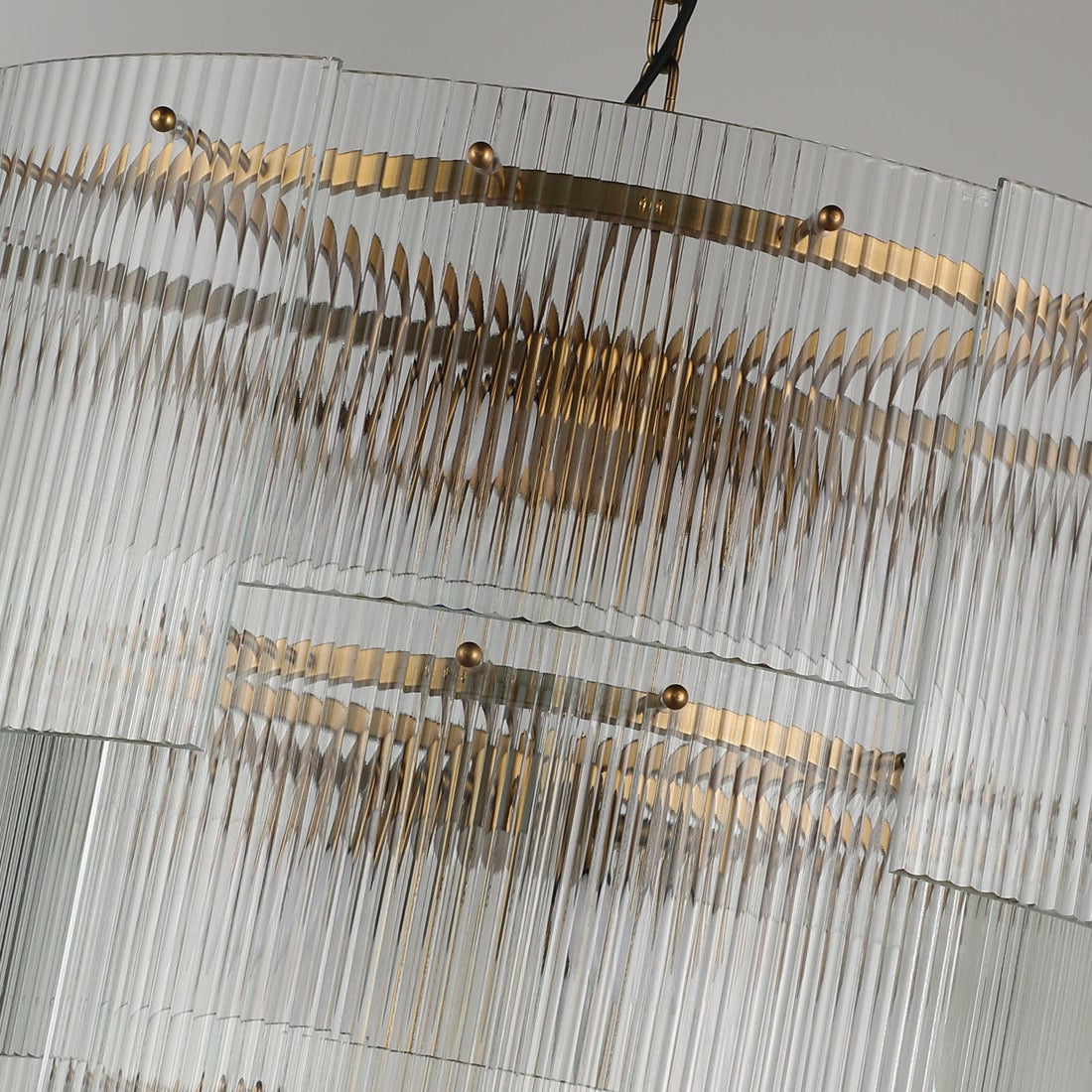 Babel Dream Vertical Texture Glass Chandelier | Modern Simplicity | BRILLIANT-MAKER - BRILLIANT MAKER