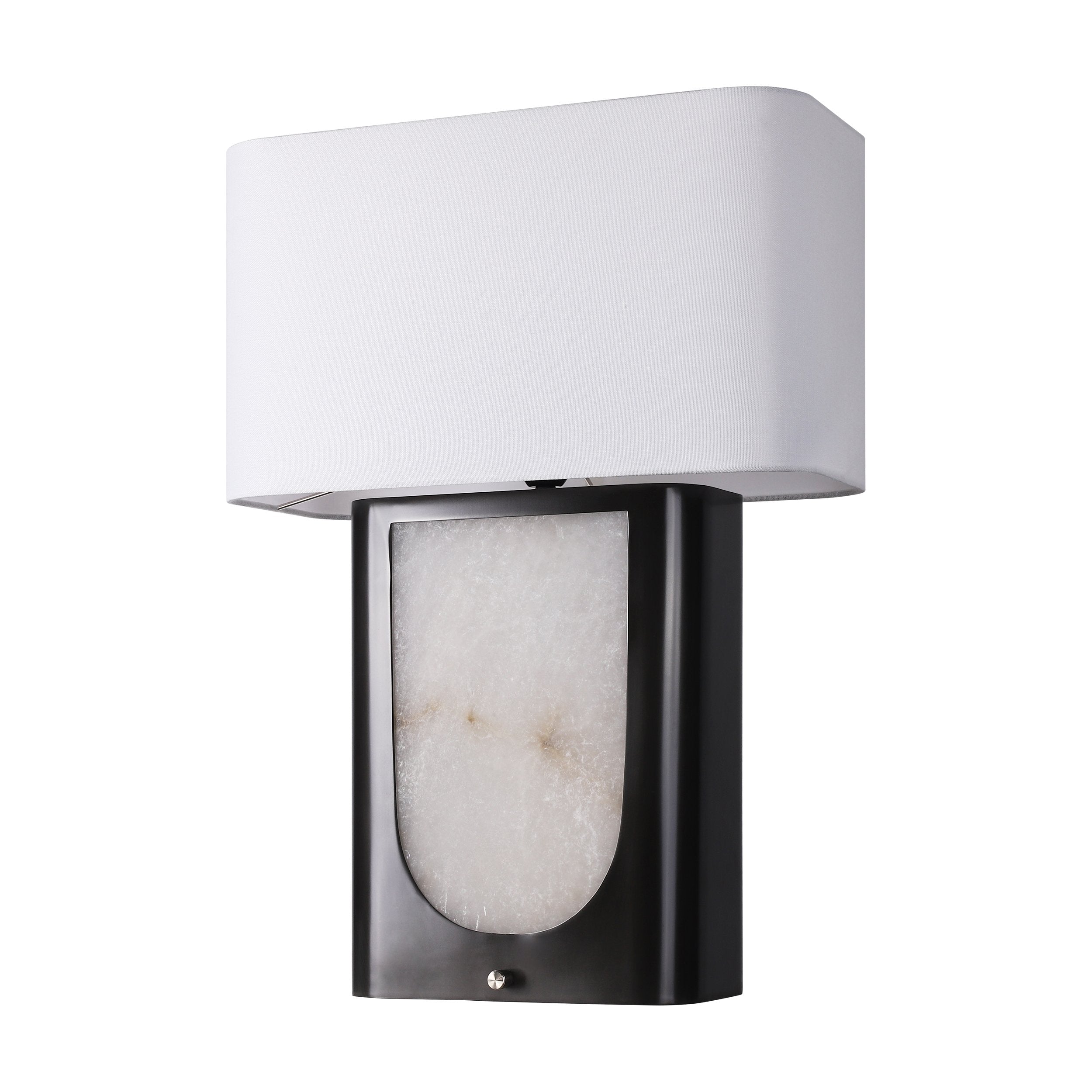 BRTL3357BZ Twilight Fog Two-Switch U-Shape Alabaster Table Lamp - BRILLIANT MAKER