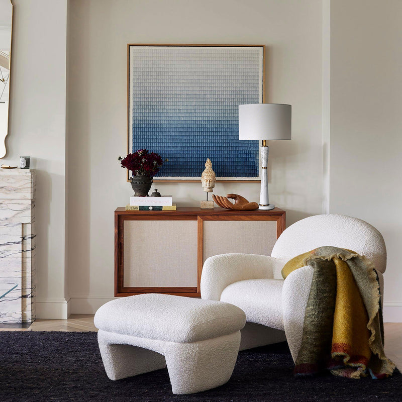 MARGUERITE White Marble Table Lamp