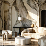 MARGUERITE White Marble Table Lamp