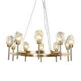 Lambert Glacier irregular solid crystal glass chandelier | BRCH9162-10 - BRILLIANT MAKER