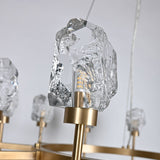 Lambert Glacier irregular solid crystal glass chandelier | BRCH9162-10 - BRILLIANT MAKER