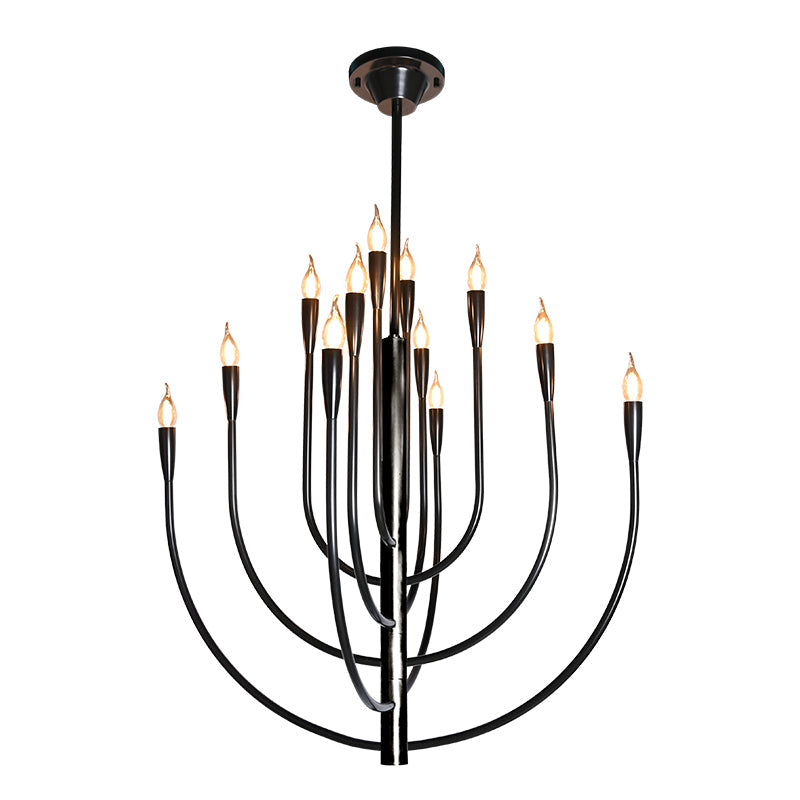 BRCH9173-12BZ 12-Light Hand-Dyed Antique Brass Chandelier | American Elegance | Custom Chandelier - BRILLIANT MAKER