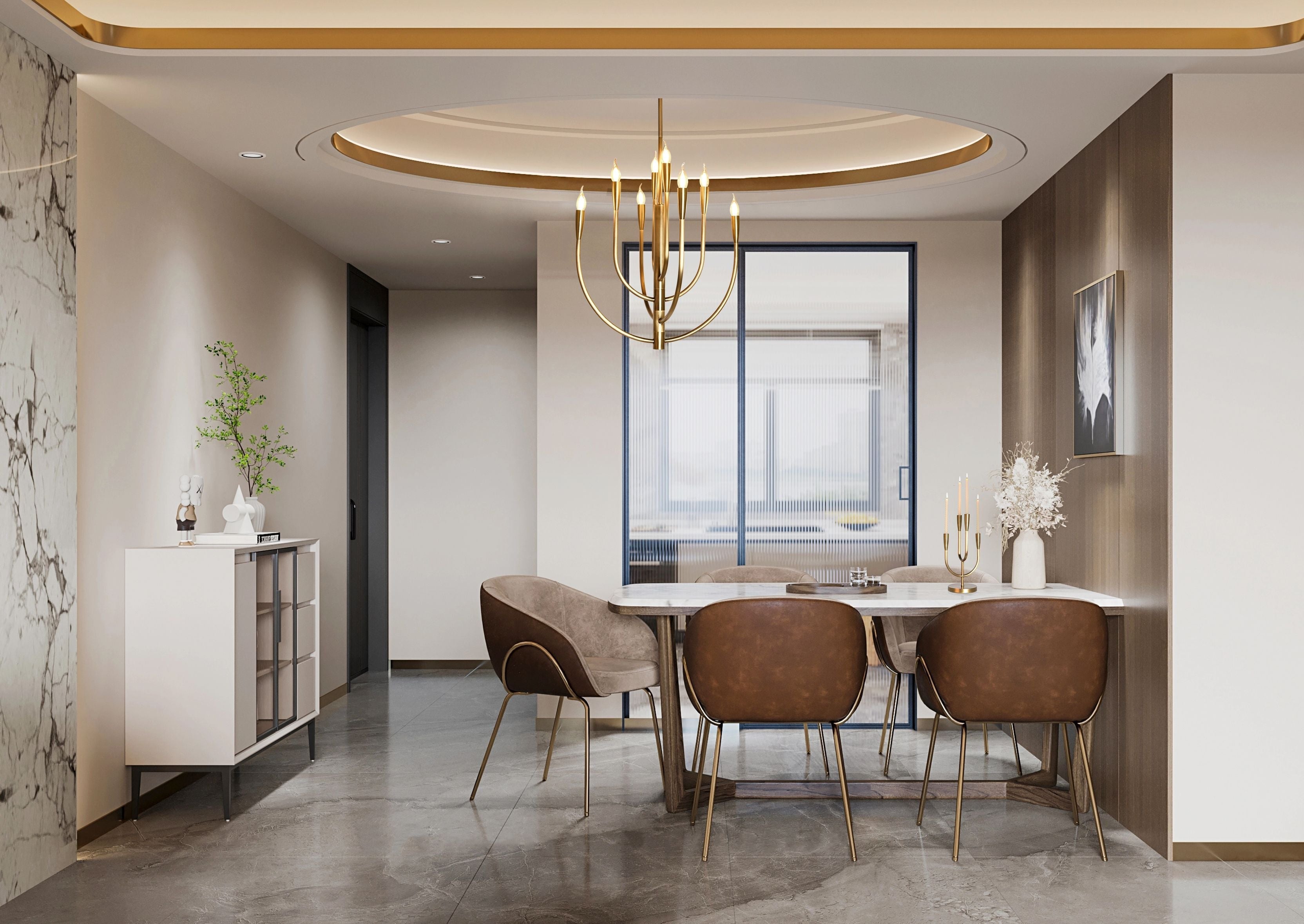 BRCH9173-8AB 8-Holders Hand-Dyed Antique Brass Chandelier | American Elegance | American Style Lighting - BRILLIANT MAKER