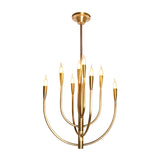 BRCH9173-8AB 8-Holders Hand-Dyed Antique Brass Chandelier | American Elegance | American Style Lighting - BRILLIANT MAKER