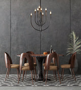 BRCH9173-8BZ 8-Holders Hand-Dyed Antique Brass Chandelier | American Elegance | American Style Lighting - BRILLIANT MAKER