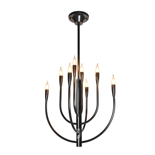 BRCH9173-8BZ 8-Holders Hand-Dyed Antique Brass Chandelier | American Elegance | American Style Lighting - BRILLIANT MAKER