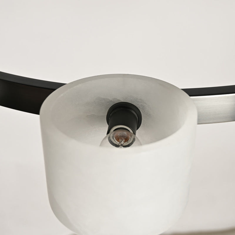 Alstar 10-holders Cloudy Alabaster Cylinders Chandelier - Modern Simplicity - BRILLIANT MAKER