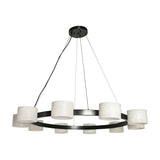 Alstar 10-holders Cloudy Alabaster Cylinders Chandelier - Modern Simplicity - BRILLIANT MAKER