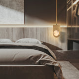 BRCH9190-1 Saturn Alabaster Pendant Light - Single Globe - BRILLIANT MAKER