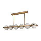 Saturn Alabaster Pendant Light for Dining Table - 6 Globes (BRCH9190-6) - BRILLIANT MAKER