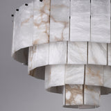 Twilight Fog Classic Rings Layer Alabaster Panels Chandelier (BRCH9196-80) - BRILLIANT MAKER