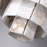 Twilight Fog Classic Rings Layer Alabaster Panels Chandelier (BRCH9196-80) - BRILLIANT MAKER