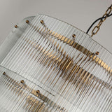 BRCH9198-60 Babel Dream Vertical Texture Glass Chandelier | Modern Simplicity | BRILLIANT-MAKER - BRILLIANT MAKER