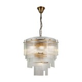 BRCH9198-60 Babel Dream Vertical Texture Glass Chandelier | Modern Simplicity | BRILLIANT-MAKER - BRILLIANT MAKER