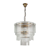 BRCH9198-60 Babel Dream Vertical Texture Glass Chandelier | Modern Simplicity | BRILLIANT-MAKER - BRILLIANT MAKER