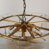 Babel Dream Vertical Texture Glass Chandelier | Modern Simplicity | BRILLIANT-MAKER - BRILLIANT MAKER