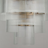 Babel Dream Vertical Texture Glass Chandelier | Modern Simplicity | BRILLIANT-MAKER - BRILLIANT MAKER