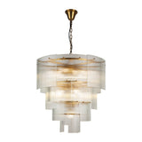Babel Dream Vertical Texture Glass Chandelier | Modern Simplicity | BRILLIANT-MAKER - BRILLIANT MAKER