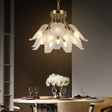 Windborne Leaves Textured Glass Ceiling Light - Modern Simplicity | BRILLIANT-MAKER - BRILLIANT MAKER