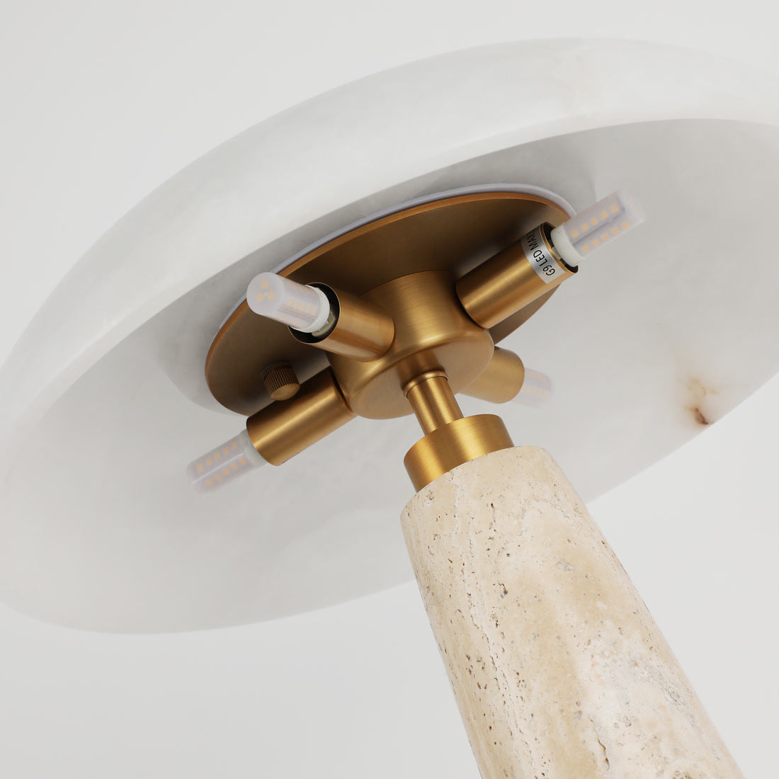 Cloud Mirror Curved Alabaster Table Lamp - Modern Simplicity with Premium Texture | BRILLIANT-MAKER - BRILLIANT MAKER