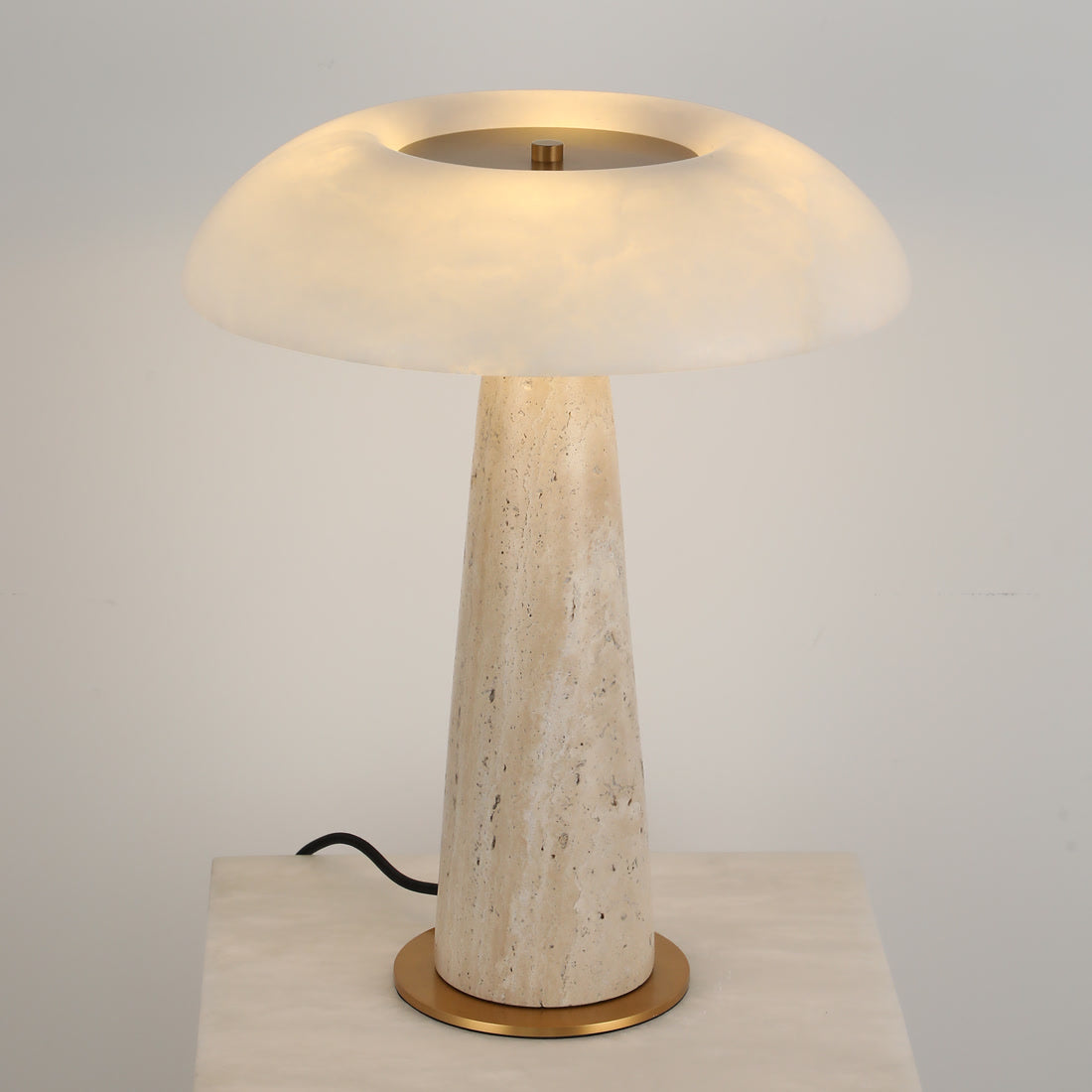Cloud Mirror Curved Alabaster Table Lamp - Modern Simplicity with Premium Texture | BRILLIANT-MAKER - BRILLIANT MAKER