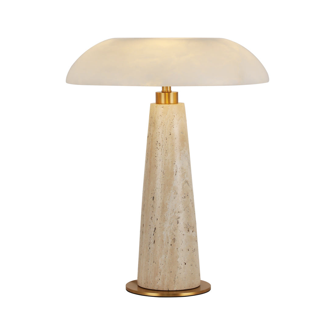 Cloud Mirror Curved Alabaster Table Lamp - Modern Simplicity with Premium Texture | BRILLIANT-MAKER - BRILLIANT MAKER