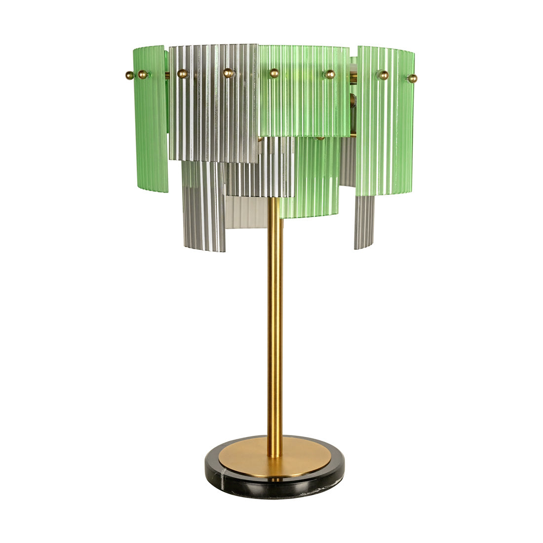 BRTL3378GN Babel Dream Vertical Texture Glass Table Lamp | Modern Simplicity | BRILLIANT-MAKER - BRILLIANT MAKER