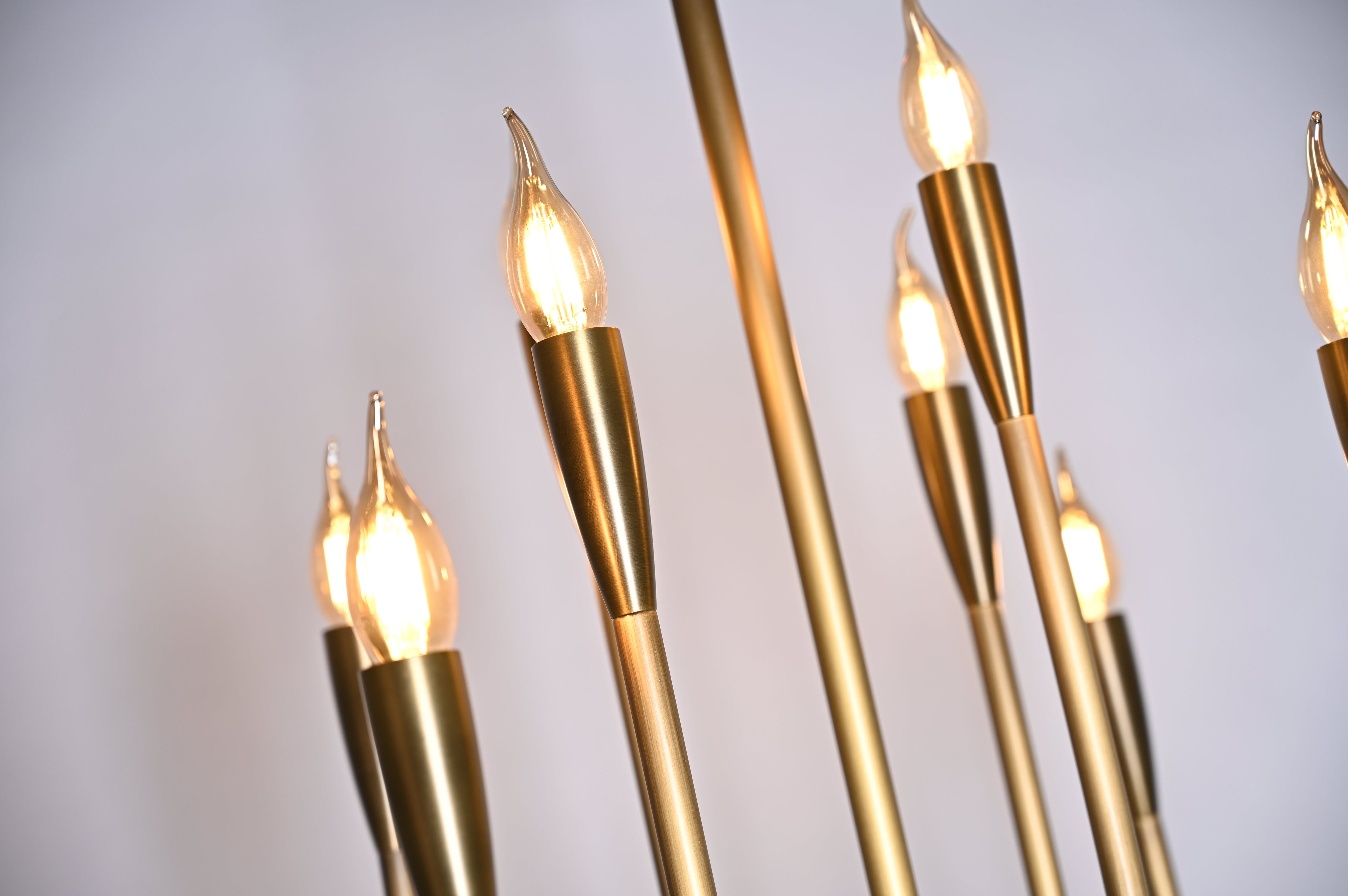 BRCH9173-8AB 8-Holders Hand-Dyed Antique Brass Chandelier | American Elegance | American Style Lighting - BRILLIANT MAKER