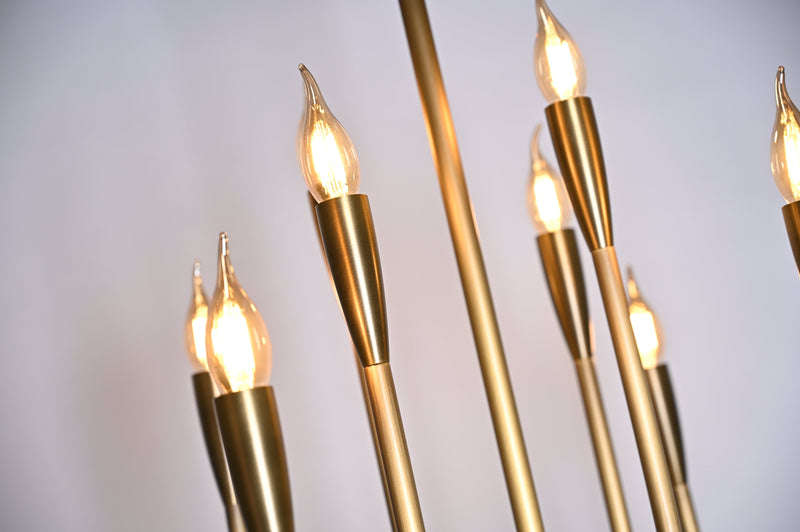 BRCH9173-8AB 8-Holders Hand-Dyed Antique Brass Chandelier | American Elegance | American Style Lighting - BRILLIANT MAKER