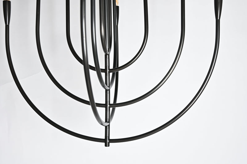 BRCH9173-12BZ 12-Light Hand-Dyed Antique Brass Chandelier | American Elegance | Custom Chandelier - BRILLIANT MAKER