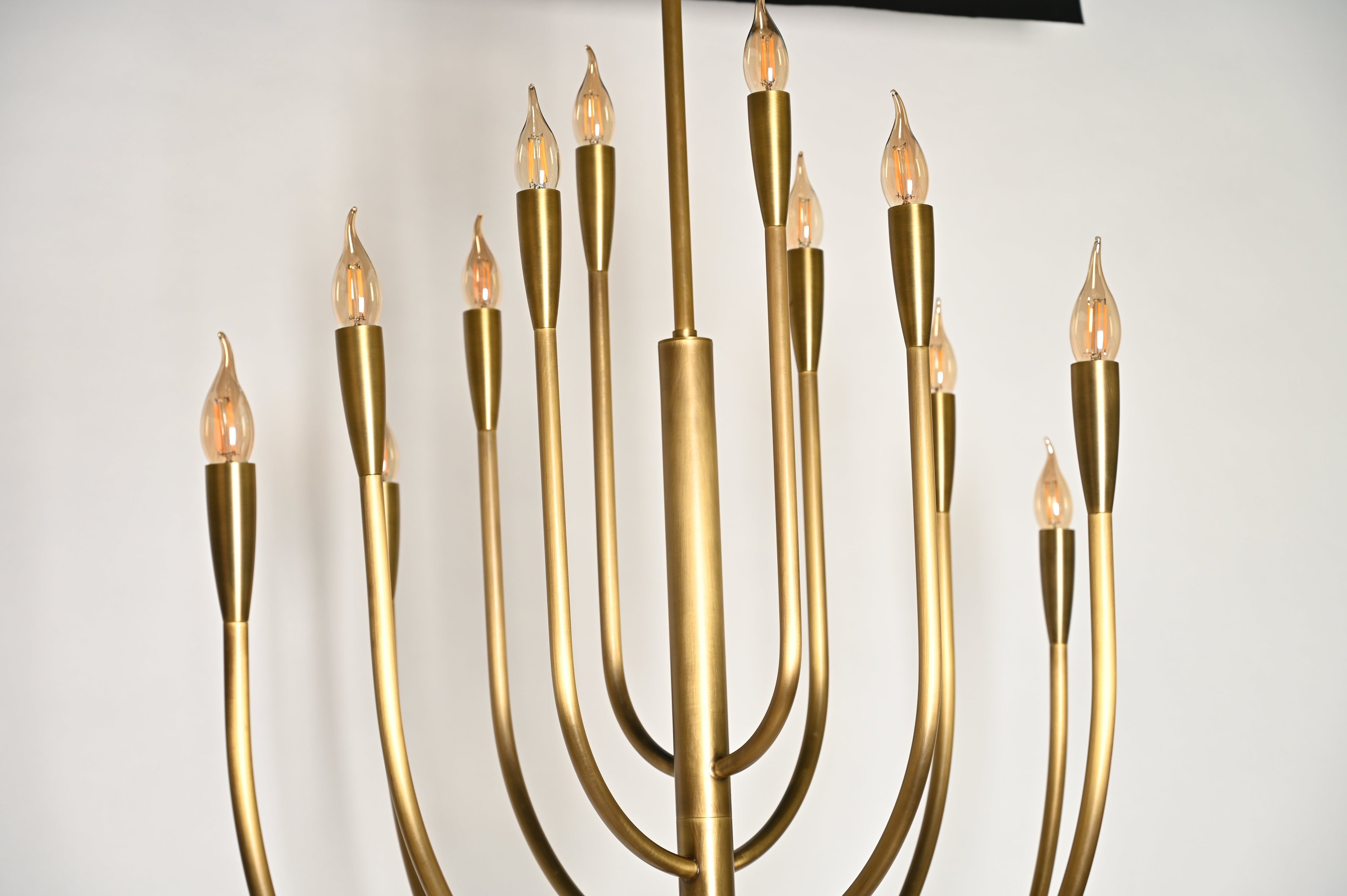 BRCH9173-12AB 12-Holders Hand-Dyed Antique Brass Chandelier | American Elegance | Chandelier OEM/ODM - BRILLIANT MAKER